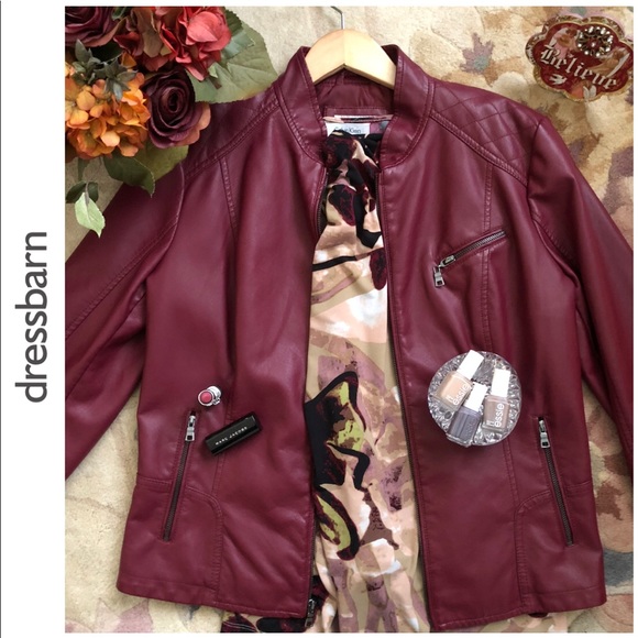 Roz & Ali Jackets & Blazers - NWOT!! 🎉HP🎉Faux Leather Jacket